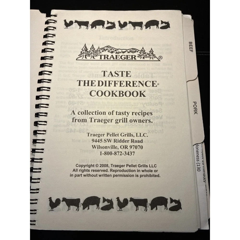 Traeger cookbook taste